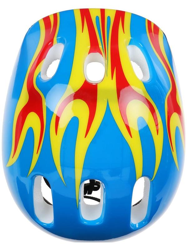 Шлем защитный детский OT-H6, размер M, обхват 52-54 см, цвет синий