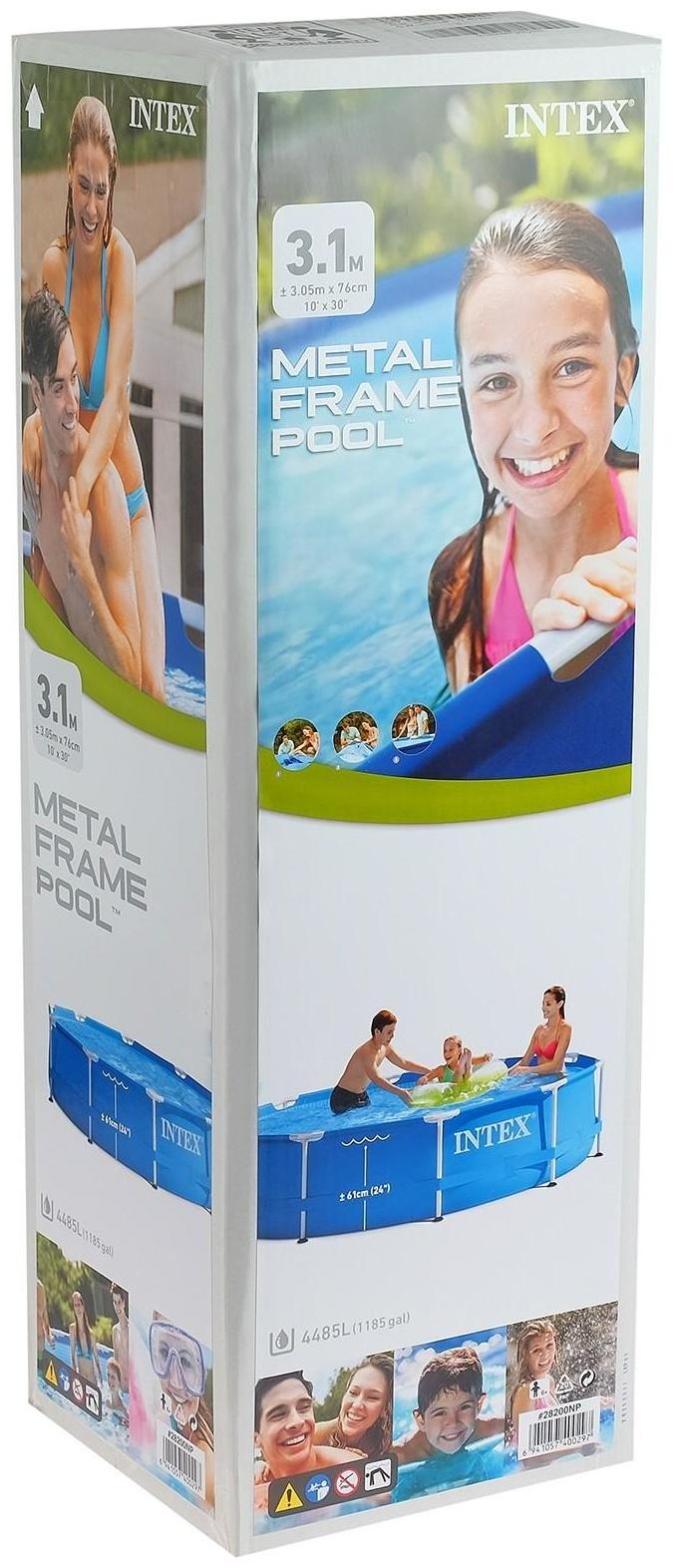 Бассейн каркасный Metal Frame Pool, круглый, 305 х 76 см, от 6 лет, 28200NP INTEX