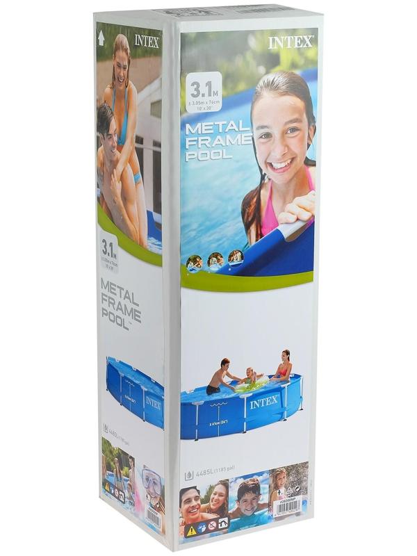 Бассейн каркасный Metal Frame Pool, круглый, 305 х 76 см, от 6 лет, 28200NP INTEX