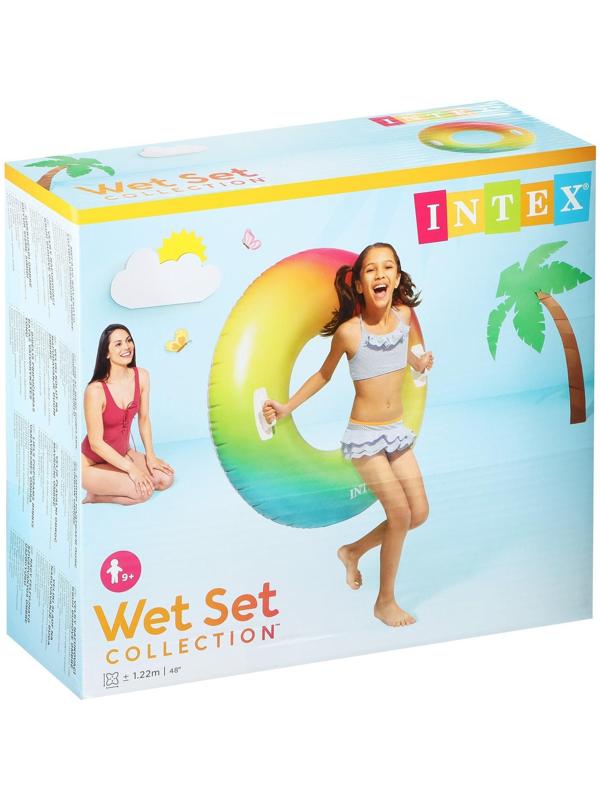 Круг для плавания «Цветной вихрь», d=122 см, от 9 лет, 58202EU INTEX