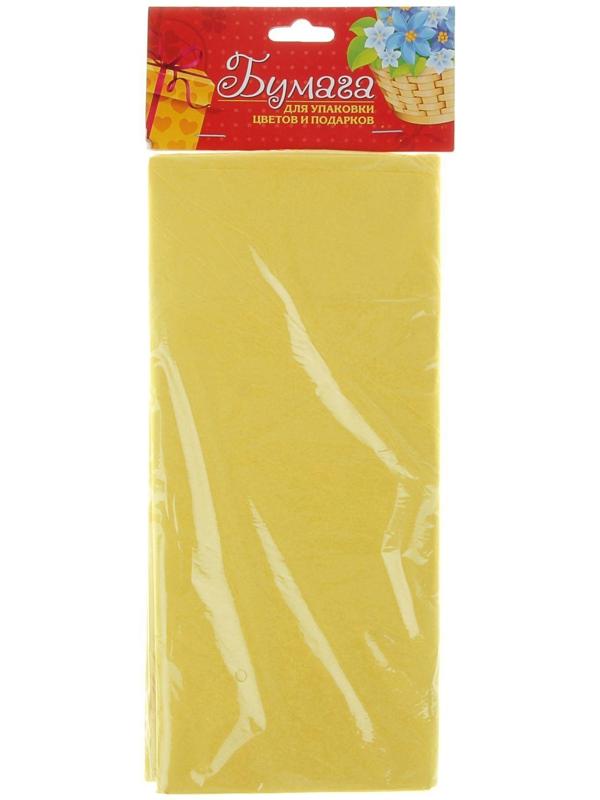 Бумага тишью, бежевая, 50 х 66 см