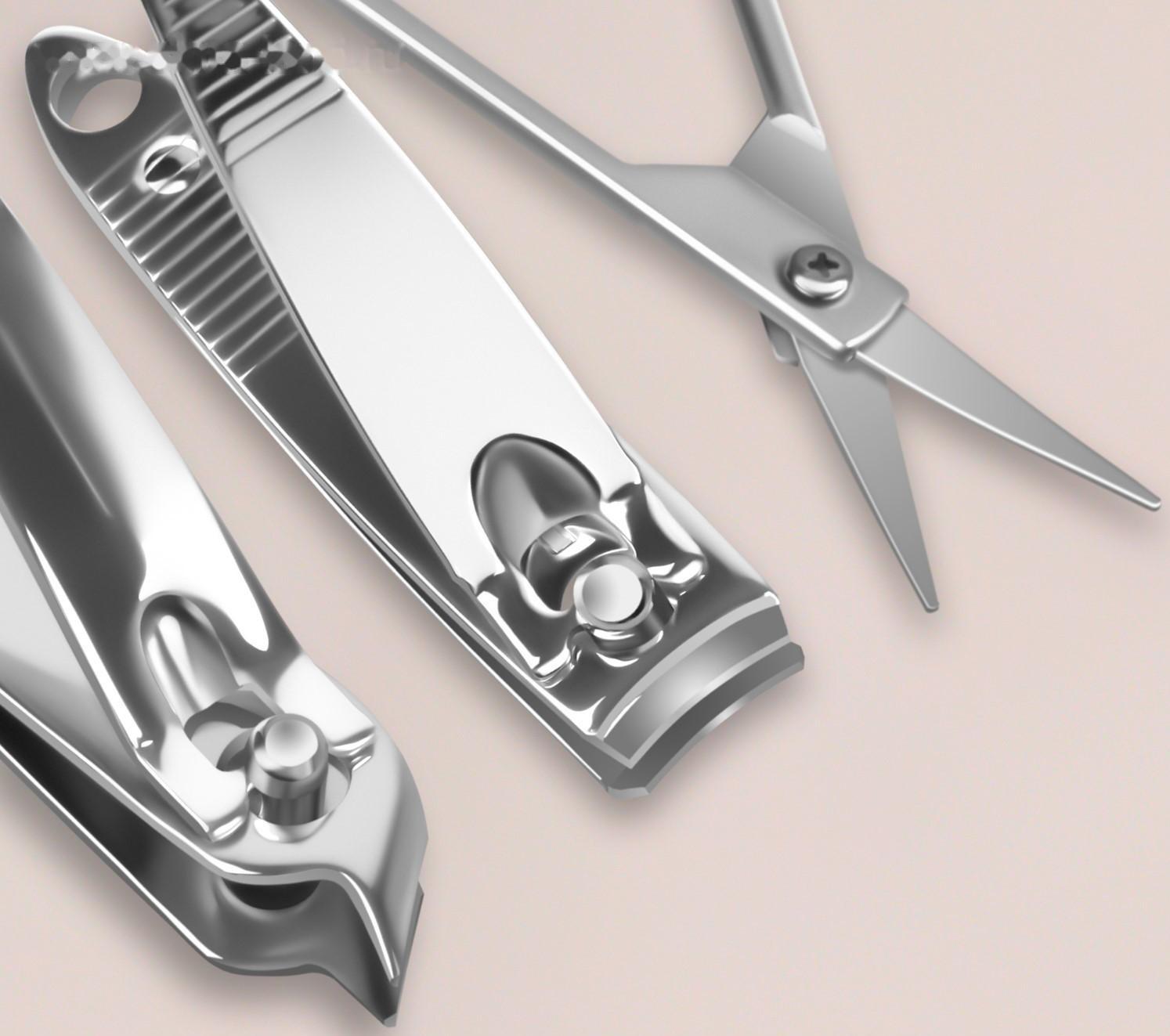 Набор маникюрный, 6 предметов, в футляре, цвет МИКС