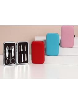 Набор маникюрный, 6 предметов, в футляре, цвет МИКС