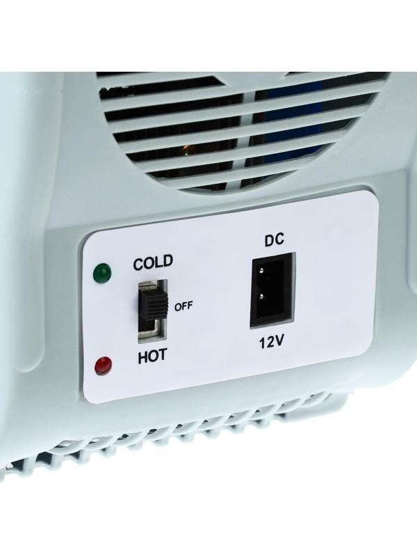 Автохолодильник 7.5 л, 12 В, с функцией подогрева, серо-голубой