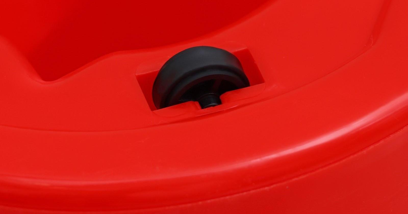 Швабра с отжимом и ведро на колёсиках с пластиковой центрифугой Доляна, 14 л, швабра, запасная насадка из микрофибры, цвет МИКС