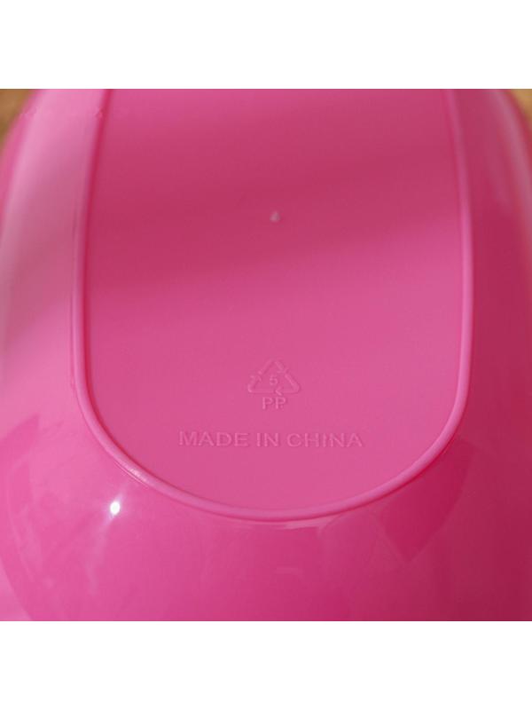 Ланч-бокс пластиковый 2 уровня «Простота», овальный, с ложкой, цвет МИКС