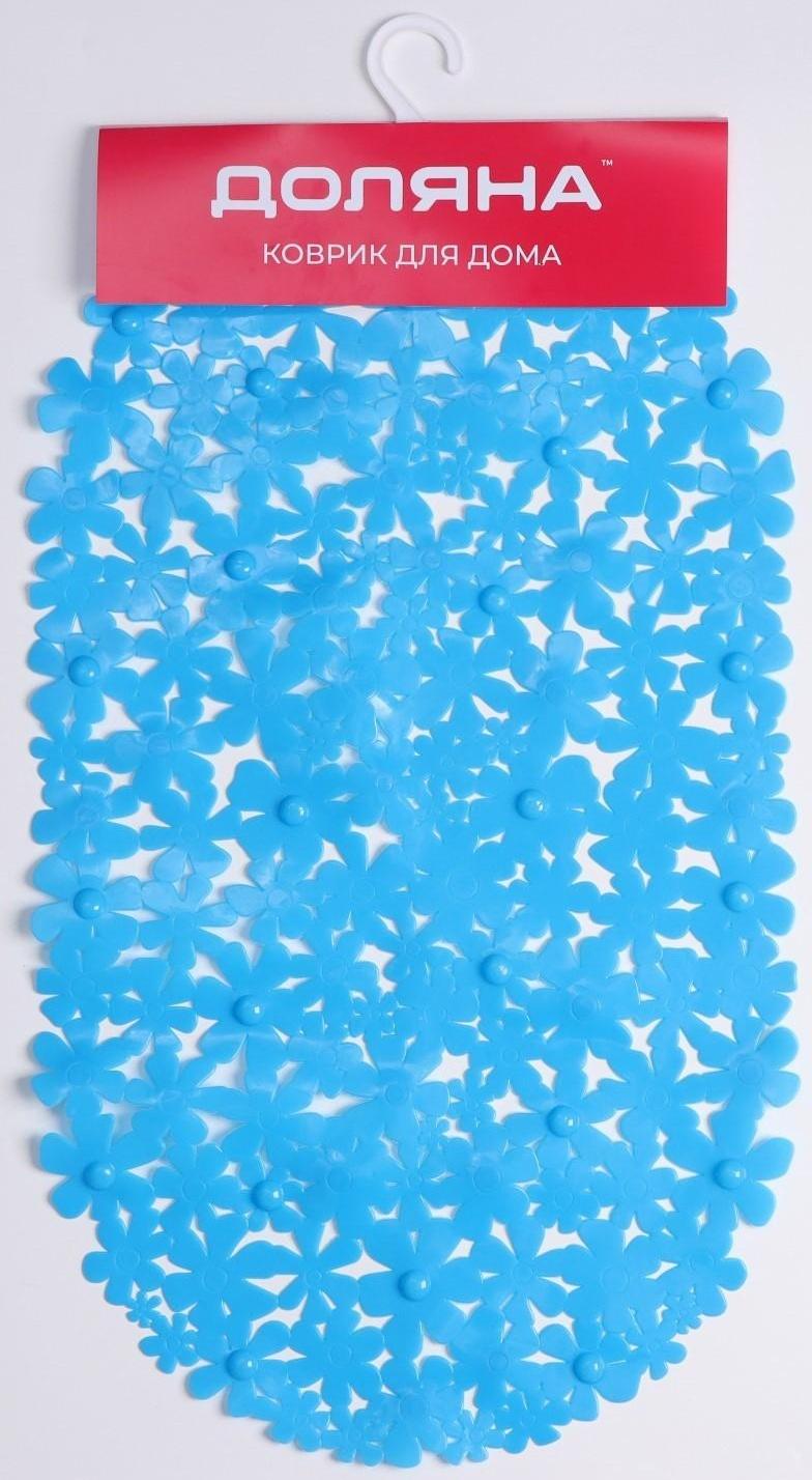 SPA-коврик для ванны на присосках Доляна «Цветочки», 38×66 см, цвет МИКС