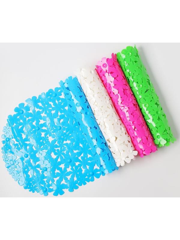 SPA-коврик для ванны на присосках Доляна «Цветочки», 38×66 см, цвет МИКС