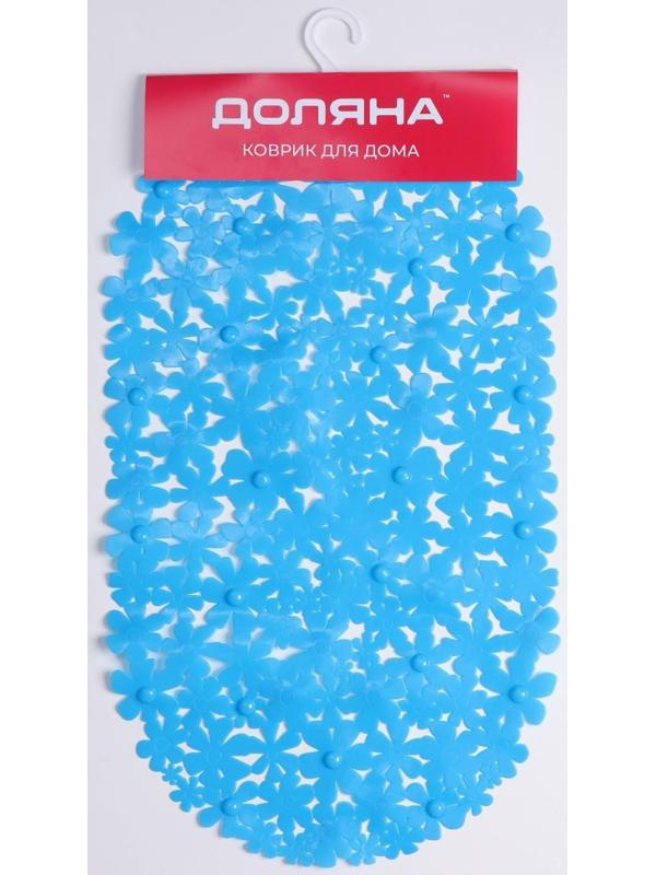 SPA-коврик для ванны на присосках Доляна «Цветочки», 38×66 см, цвет МИКС