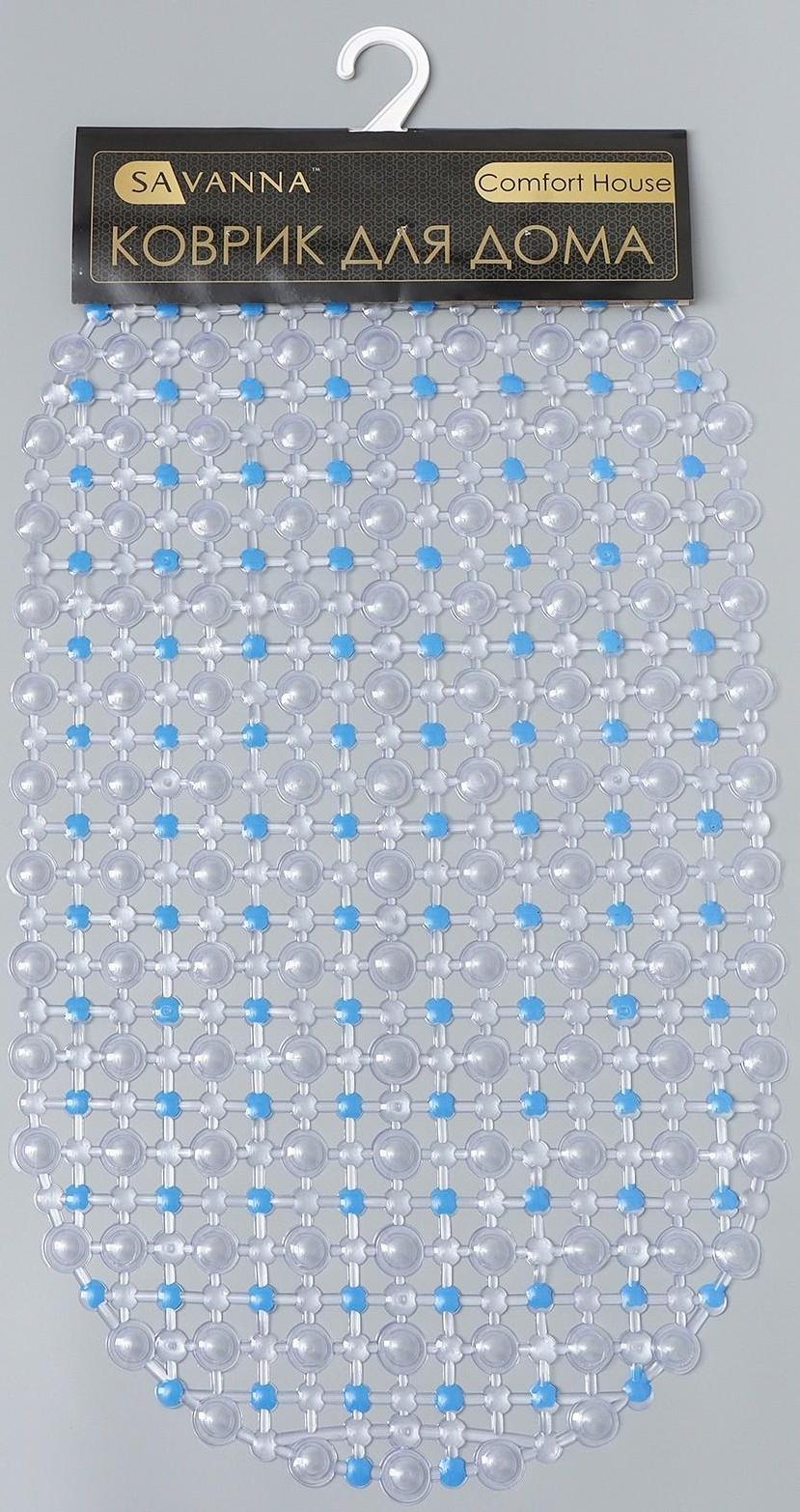 SPA-коврик для ванны на присосках SAVANNA «Крапинка», 35×60 см, цвет МИКС