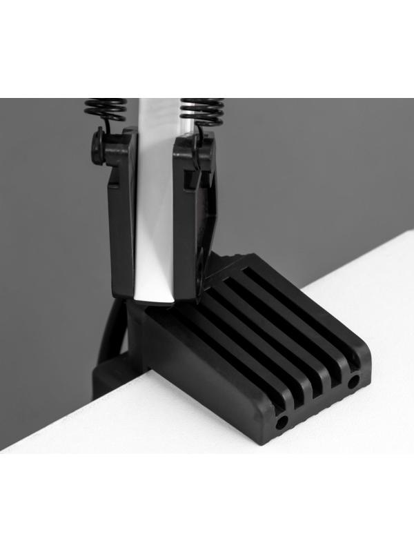 Лампа настольная Е27, h=55 см, шарнирная, на зажиме (220В) белая