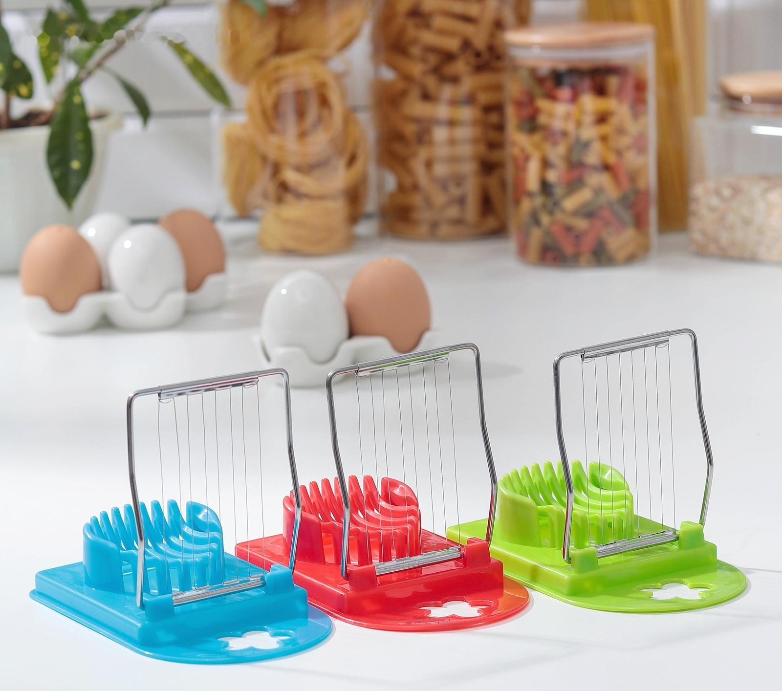 Яйцерезка Доляна «Комфорт», 14×8 см, цвет МИКС