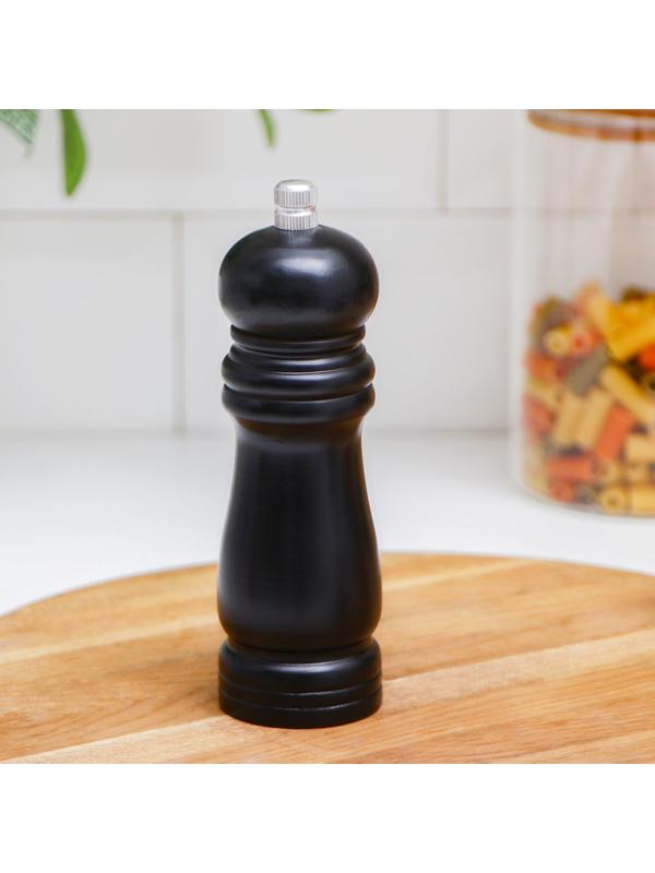 Мельница для специй Доляна «Дуновение леса», 15,5×4,5 см, керамический механизм, цвет тёмное дерево