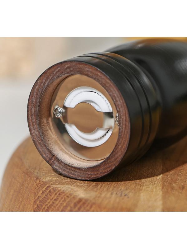 Мельница для специй Доляна «Дуновение леса», 21×4,5 см, керамический механизм, цвет тёмное дерево