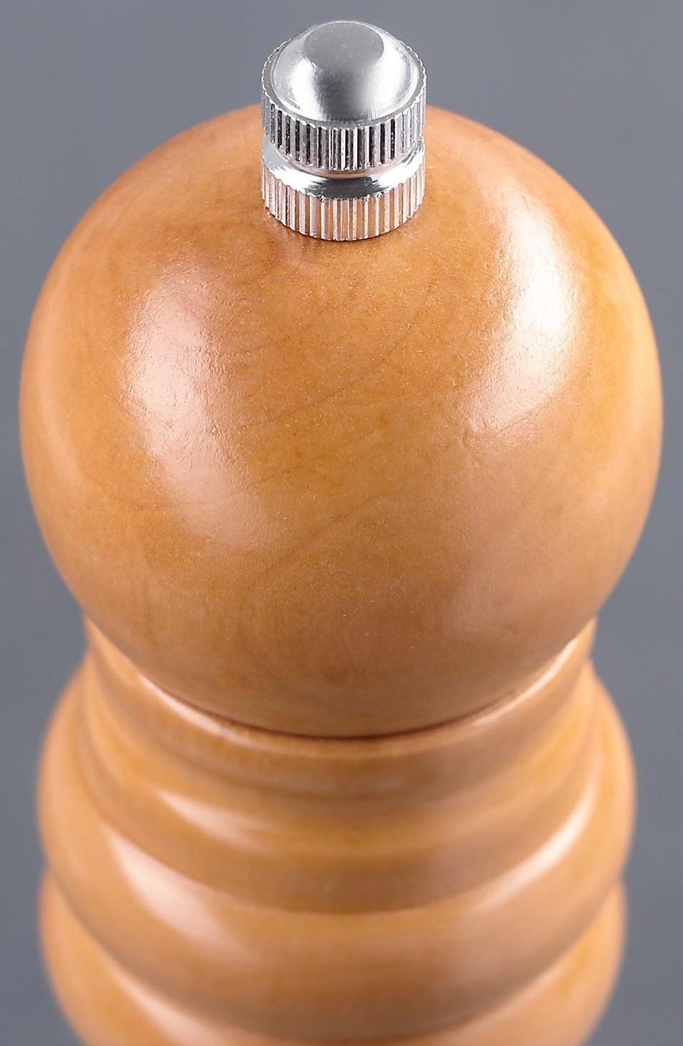 Мельница для специй Доляна «Дуновение леса», 25×4,5 см, керамический механизм, цвет светлое дерево