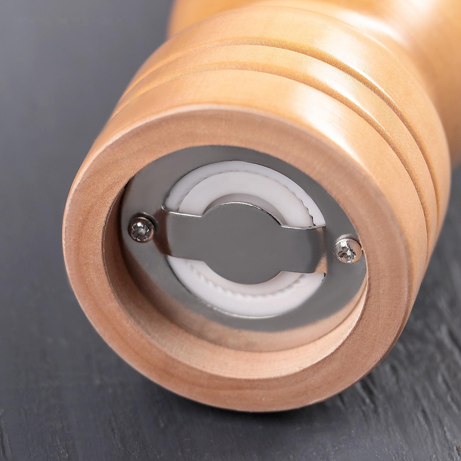 Мельница для специй Доляна «Дуновение леса», 25×4,5 см, керамический механизм, цвет светлое дерево