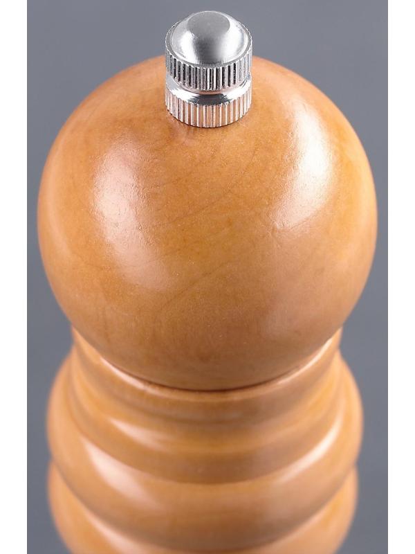 Мельница для специй Доляна «Дуновение леса», 25×4,5 см, керамический механизм, цвет светлое дерево