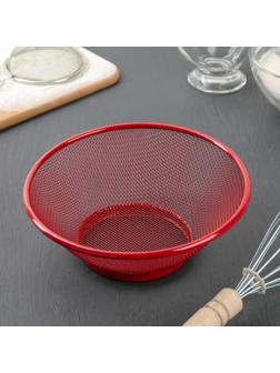 Сито-корзинка Доляна «2 в 1», d=18 см, цвет МИКС