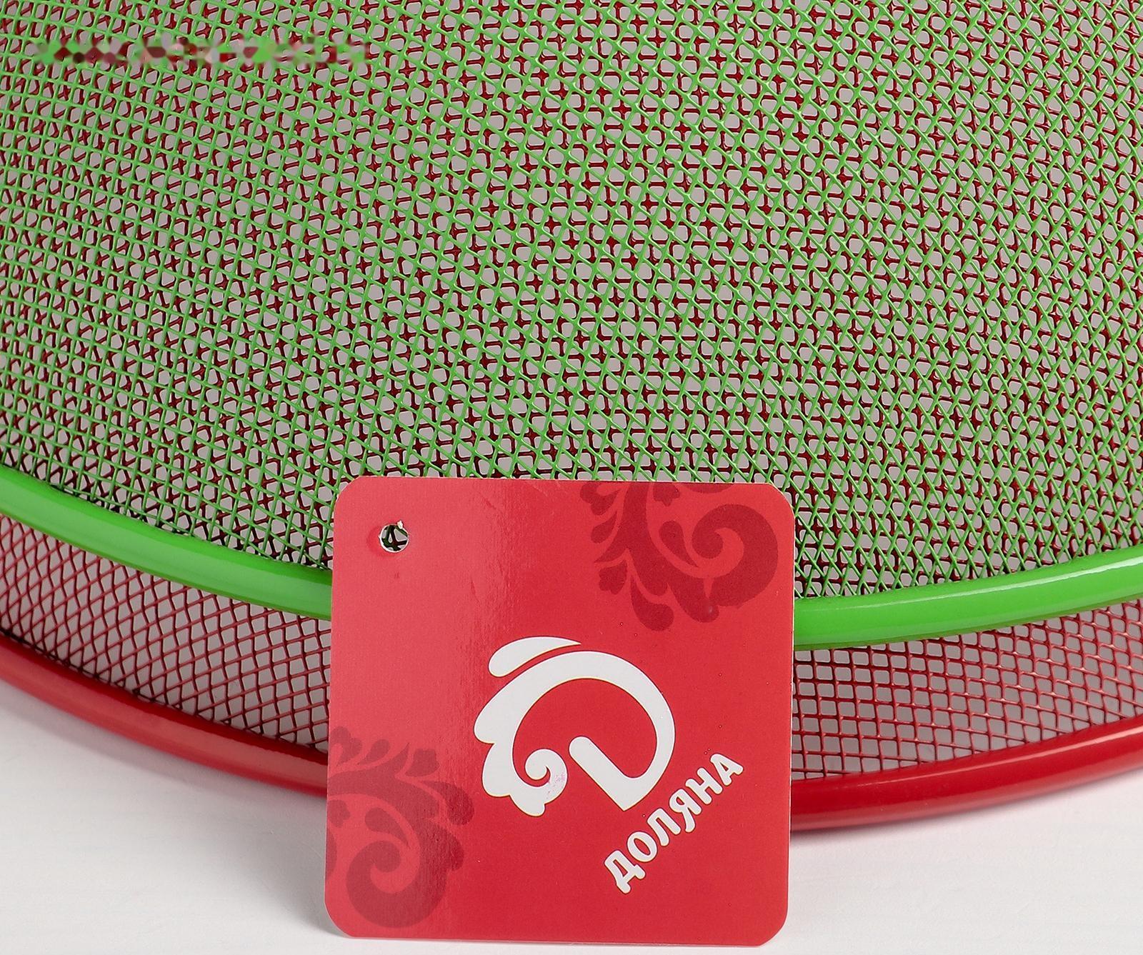 Крышка-сетка для продуктов Доляна, d=24 см, цвет МИКС