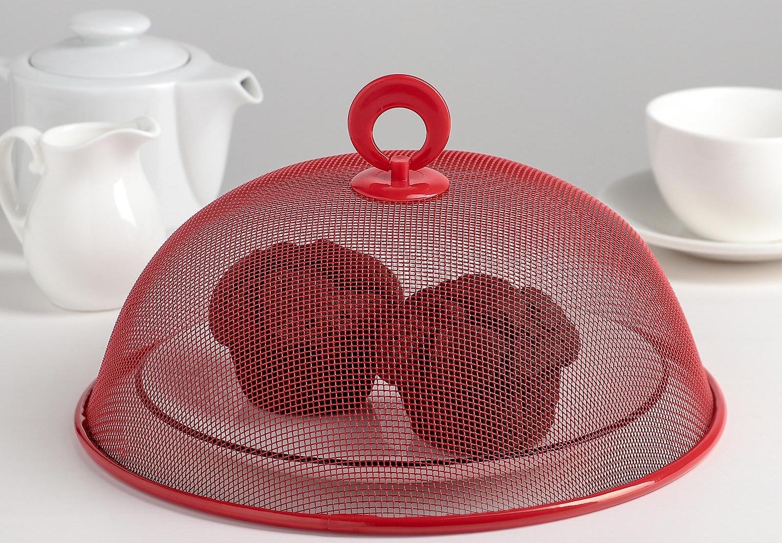 Крышка-сетка для продуктов Доляна, d=24 см, цвет МИКС