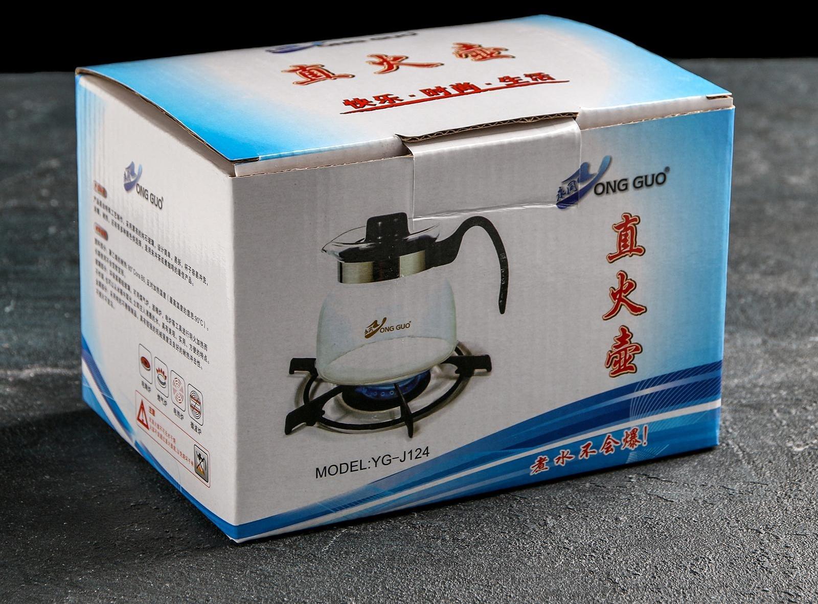 Чайник стеклянный заварочный «Чайные истории», 700 мл, термостойкое стекло, дно d=12 см