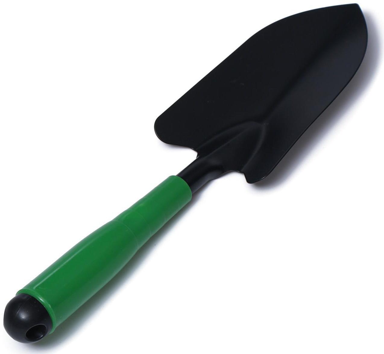 Совок посадочный, длина 33 см, ширина 8,5 см, пластиковая ручка