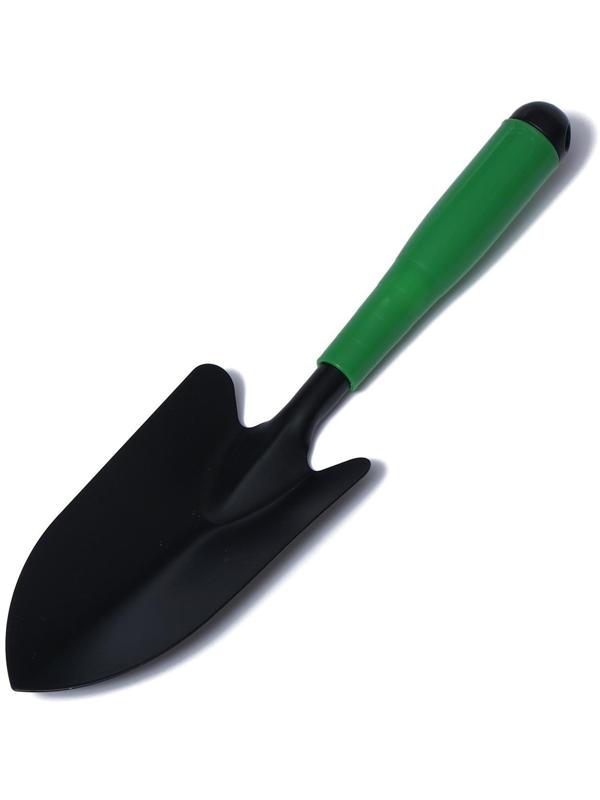 Совок посадочный, длина 33 см, ширина 8,5 см, пластиковая ручка