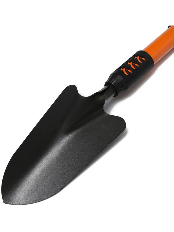 Совок посадочный, длина 45 см, ширина 9 см, прорезиненная ручка