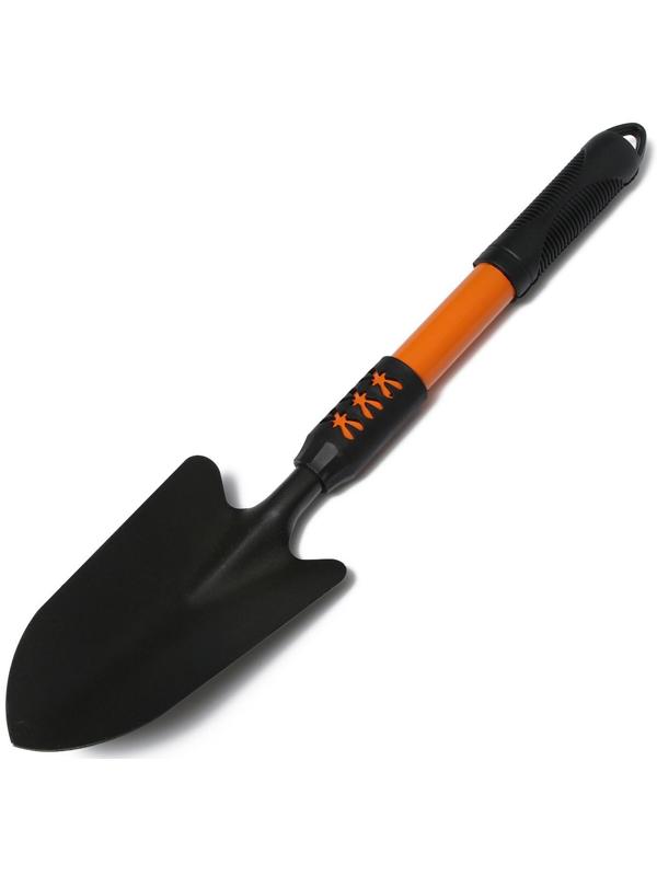 Совок посадочный, длина 45 см, ширина 9 см, прорезиненная ручка