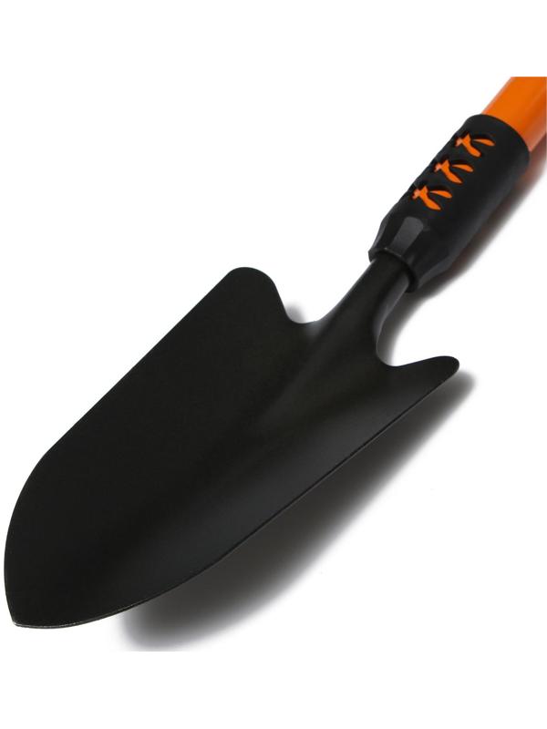 Совок посадочный, длина 45 см, ширина 9 см, прорезиненная ручка