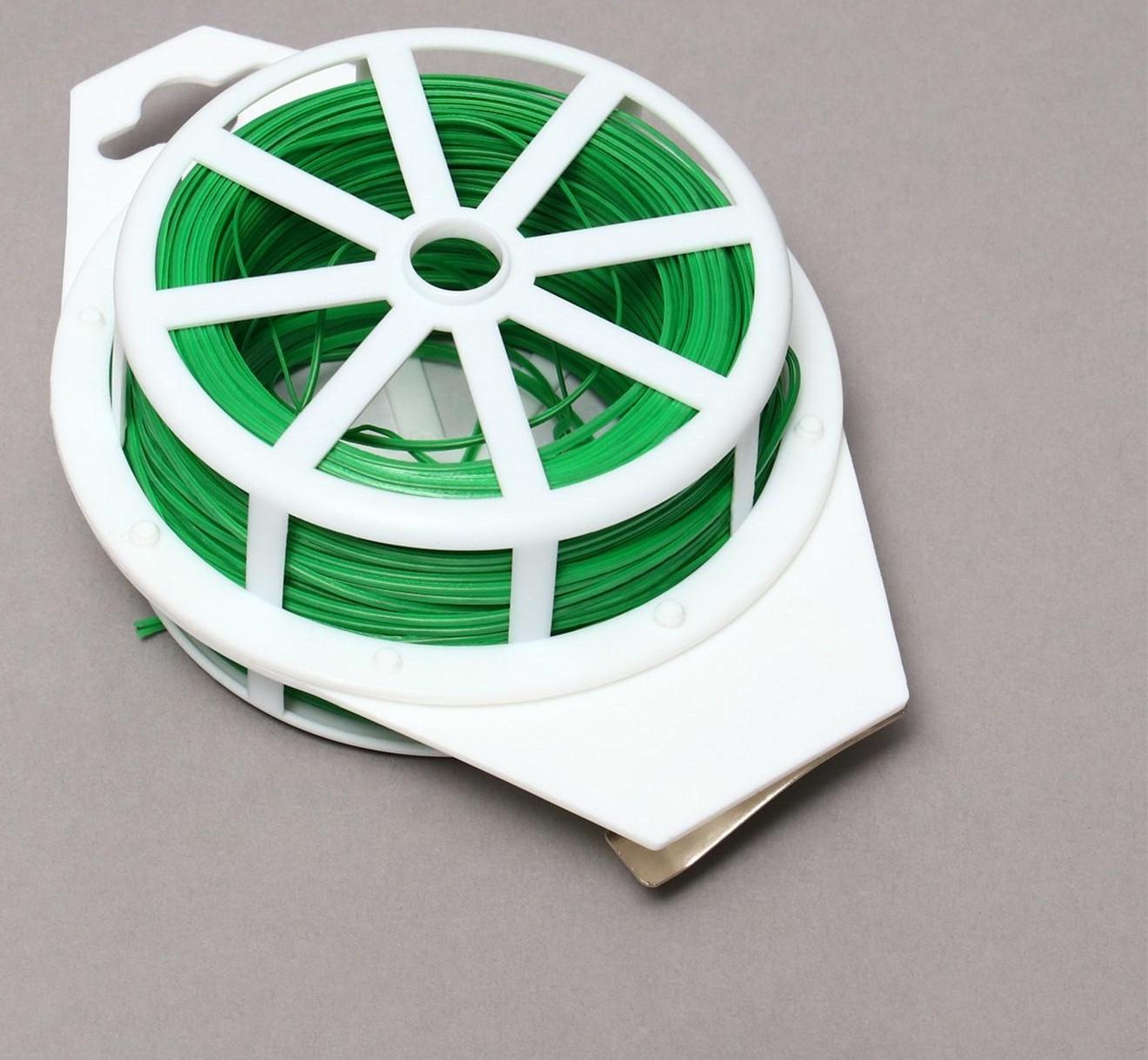 Проволока подвязочная, 100 м, зелёная, Greengo