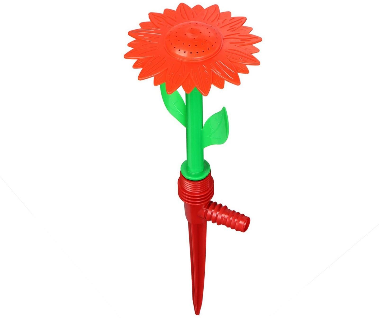 Распылитель-дождеватель, 29 см, пика, штуцер под шланг, пластик, цвет МИКС, «Цветочек»