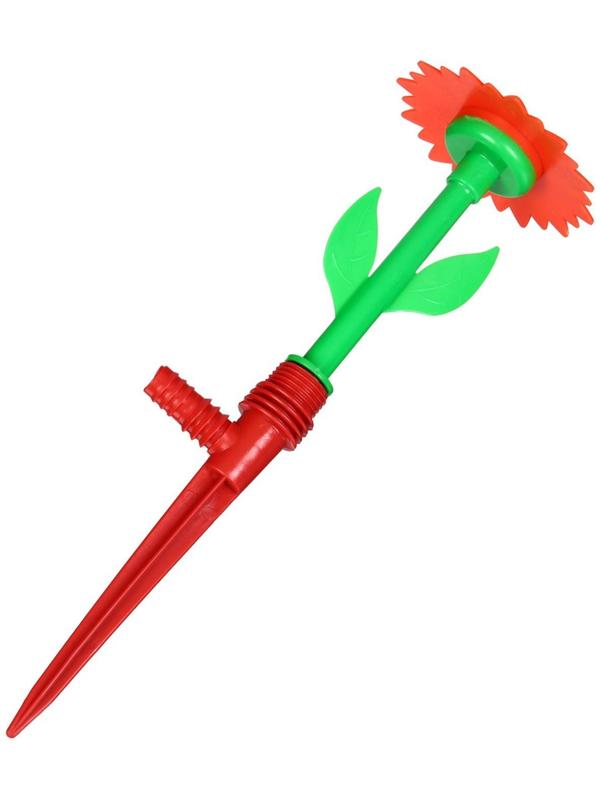 Распылитель-дождеватель, 29 см, пика, штуцер под шланг, пластик, цвет МИКС, «Цветочек»