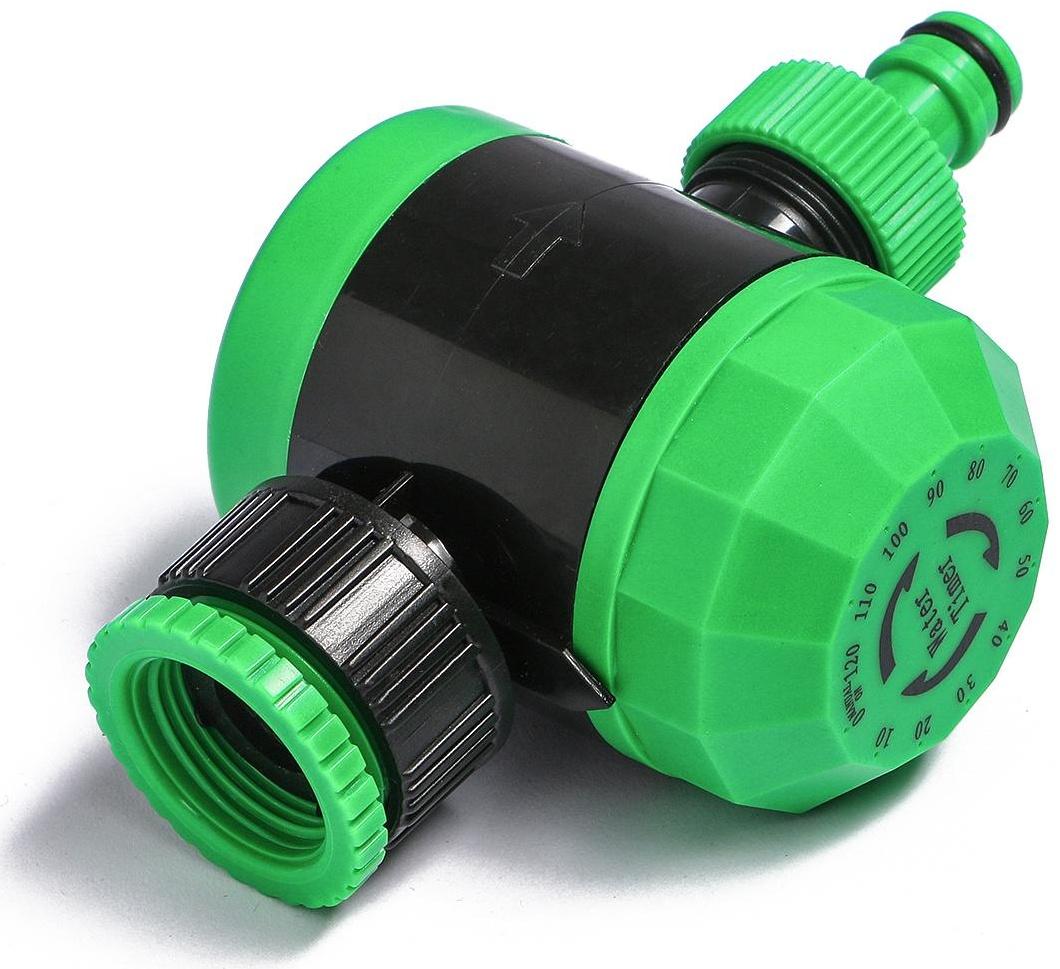 Таймер полива до 2-х часов с набором переходников для подключения, пластик