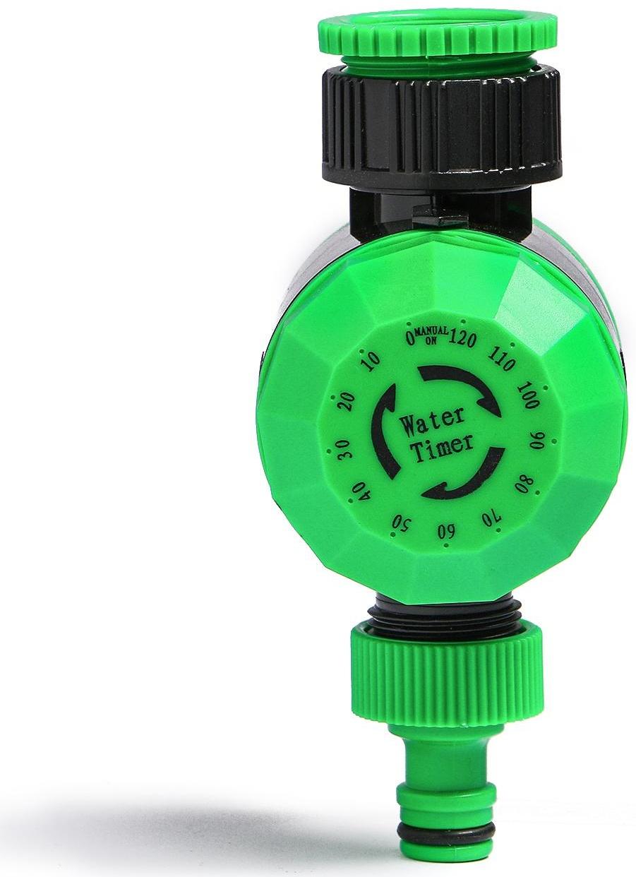 Таймер полива до 2-х часов с набором переходников для подключения, пластик