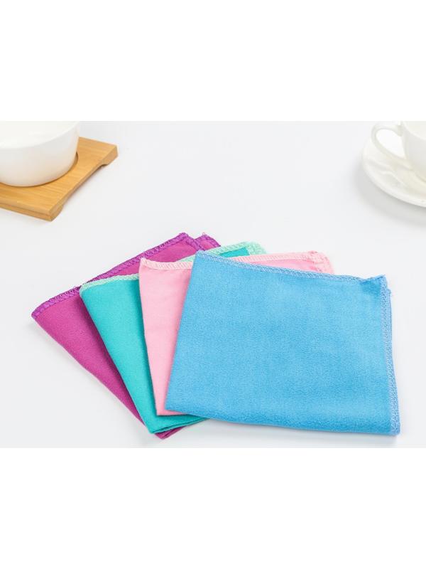 Салфетка для стёкол и зеркал Доляна, 30×30 см, цвет МИКС