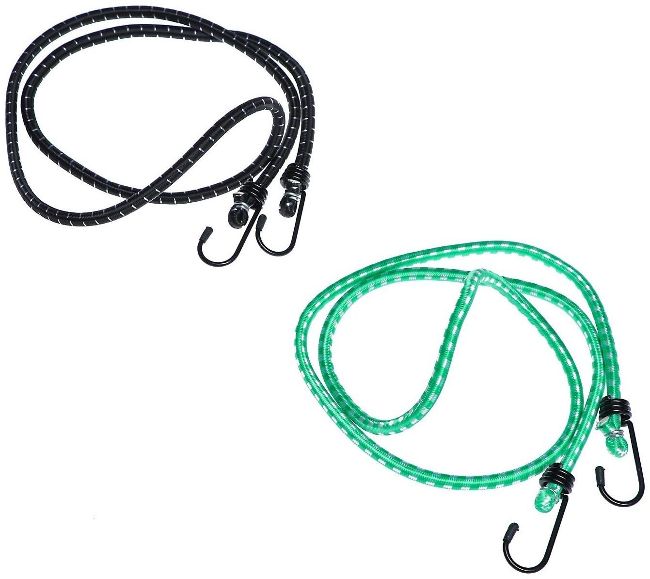 Резинка крепления TORSO 120 cм, d 8 мм, металлические крючки, микс, набор 2 шт