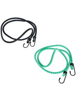 Резинка крепления TORSO 120 cм, d 8 мм, металлические крючки, микс, набор 2 шт