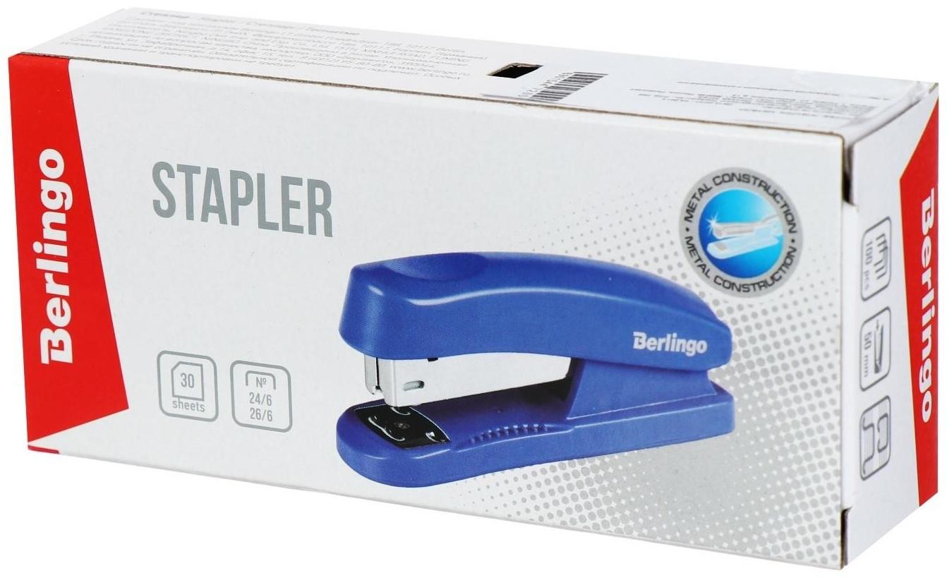 Степлер №24-26/6 25 листов Berlingo пласт микс