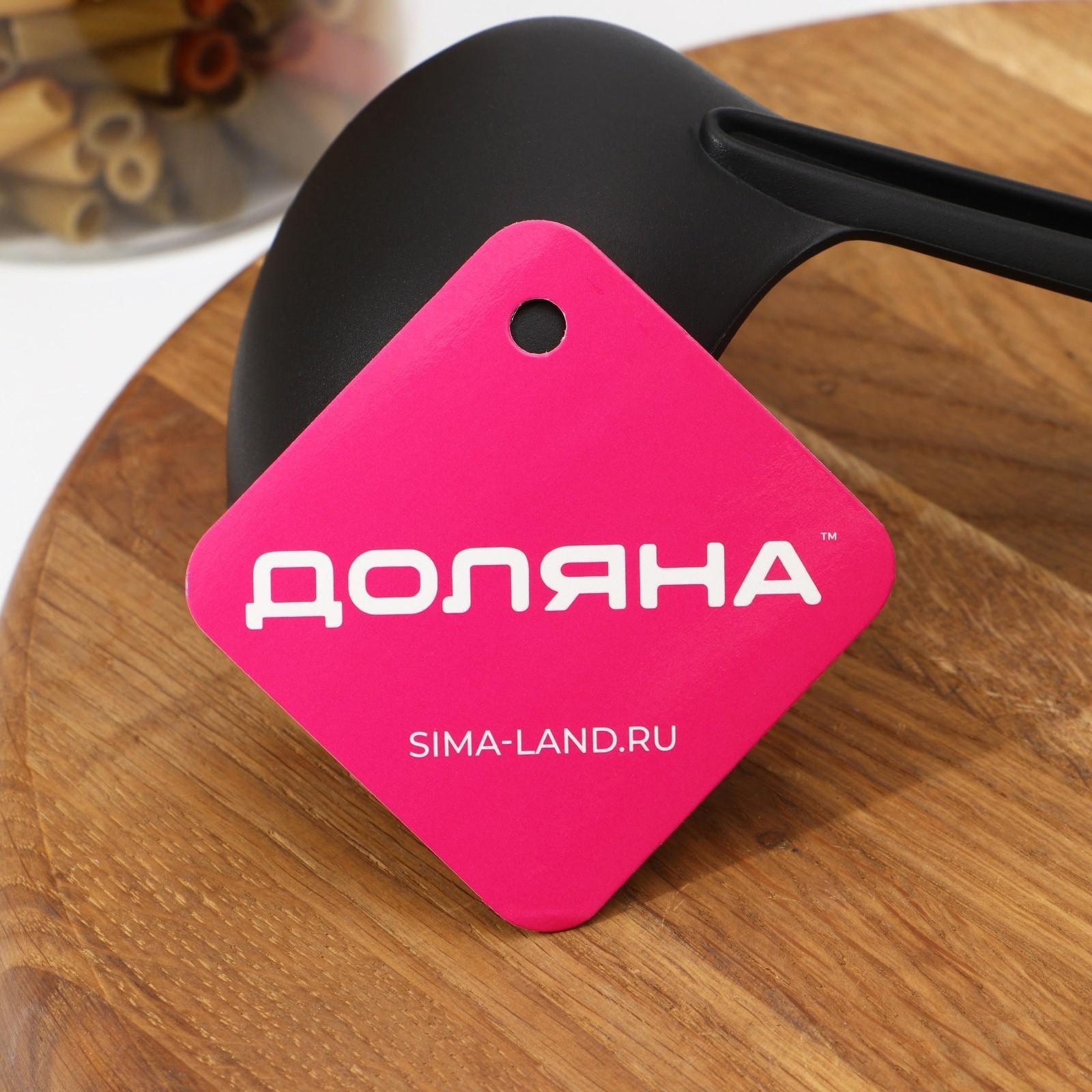 Половник Доляна «Орихалк», 30 см, цвет чёрный