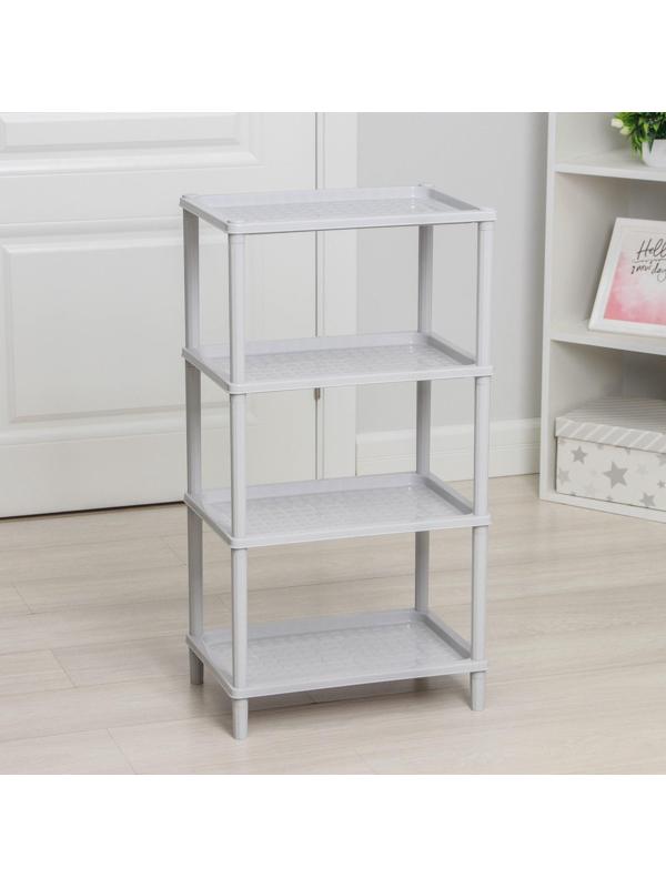 Этажерка напольная 4-х секционная «Флавия», цвет МИКС