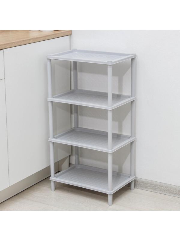 Этажерка напольная 4-х секционная «Флавия», цвет МИКС