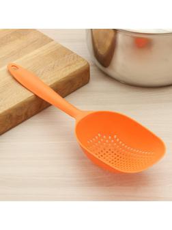 Шумовка прямоугольная, 34 см, цвет МИКС