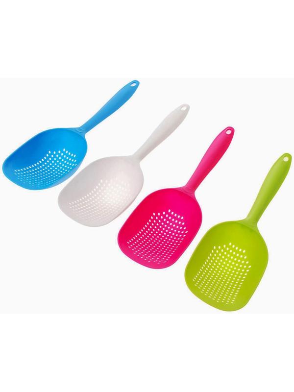 Шумовка прямоугольная, 34 см, цвет МИКС