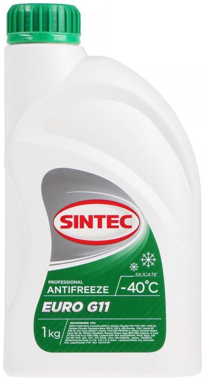 Антифриз Sintec Euro зелёный G-11, 1 кг