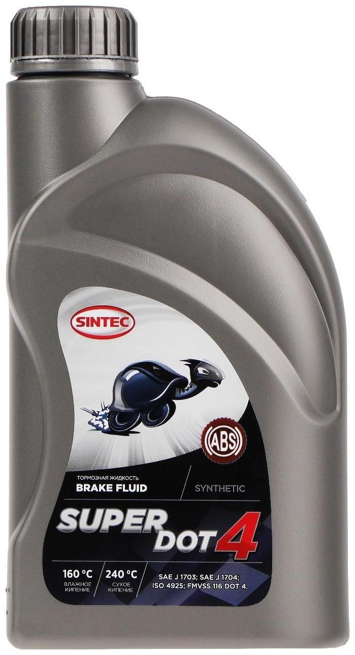 Тормозная жидкость Sintec Super Dot-4, 910 г