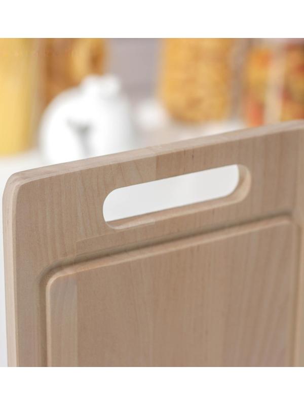 Доска разделочная Доляна «Фигурная ручка», 29×19×1,5 см, берёза