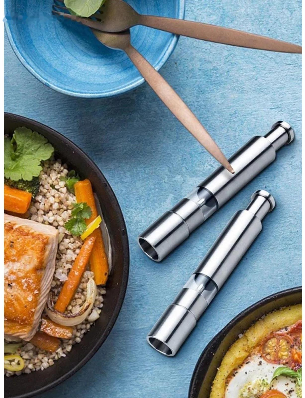 Мельница для специй Доляна «Элит», 15×3 см, металлический механизм, цвет серебряный