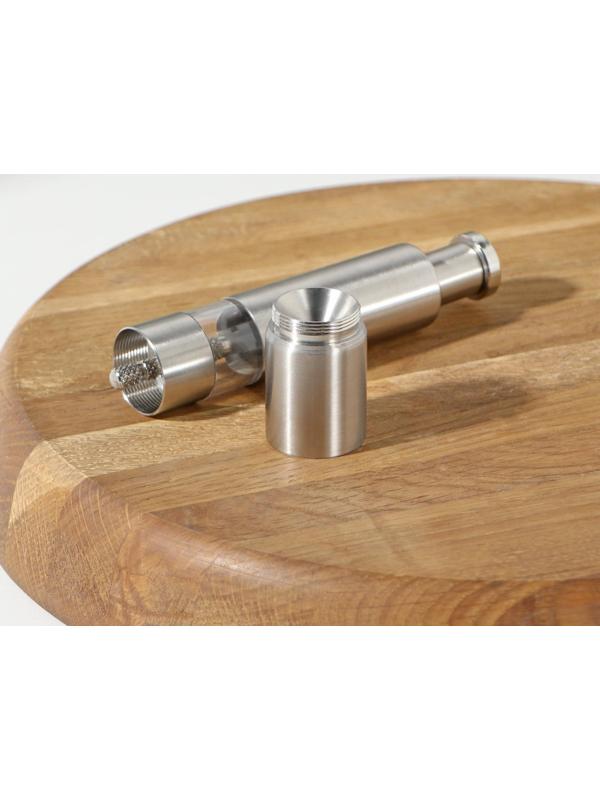 Мельница для специй Доляна «Элит», 15×3 см, металлический механизм, цвет серебряный