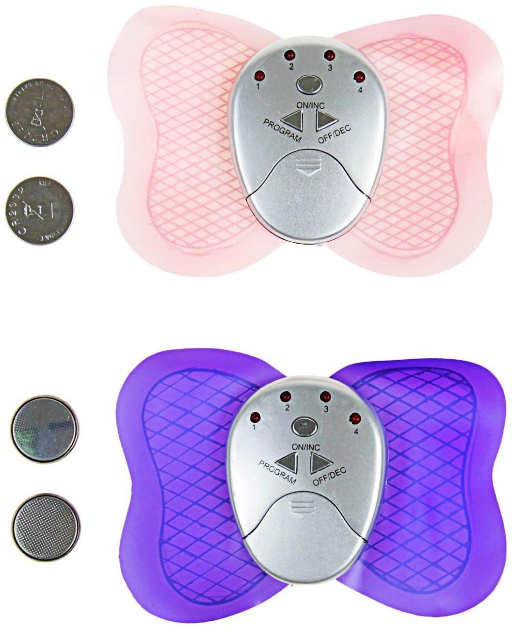 Массажёр для тела Luazon 9015, антицеллюлитный, 6 режимов, 2xCR2032 (в комплекте), МИКС